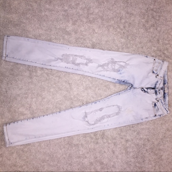 Acid wash encore distressed jeans - Picture 3 of 4