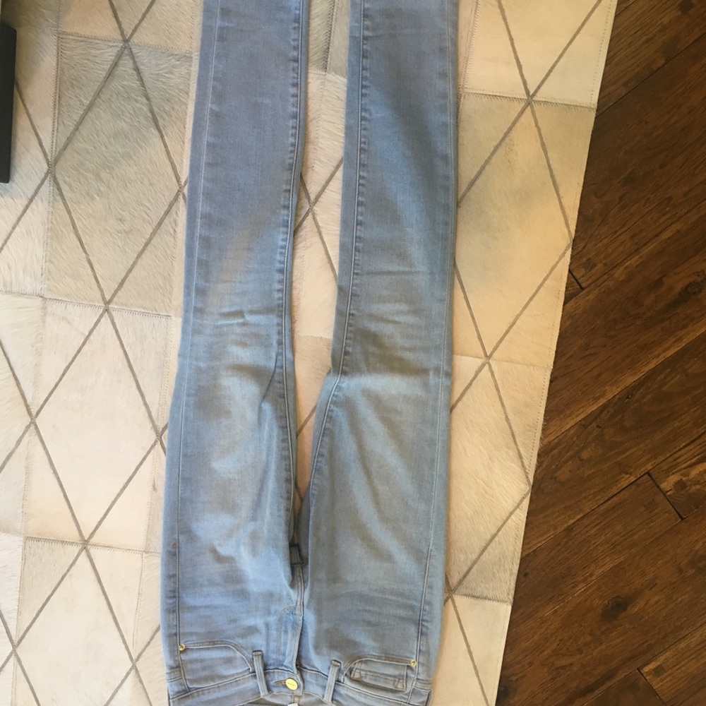 Light blue skinny denim