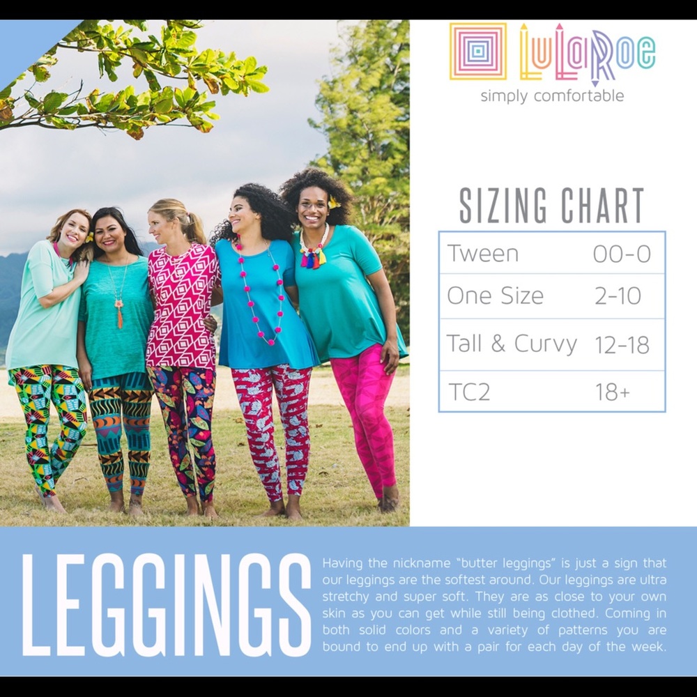 LuLaRoe Leggings OS - Picture 2 of 2