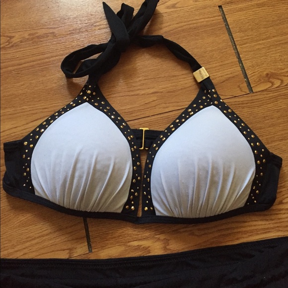 SOLD ..TWO PIECE SEPARATES BIKINI TOPSWIM SHORTS - Picture 2 of 5