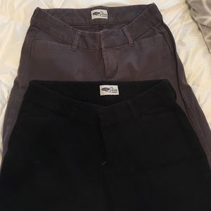 Two pairs of old navy ankle pixie pants size 2!