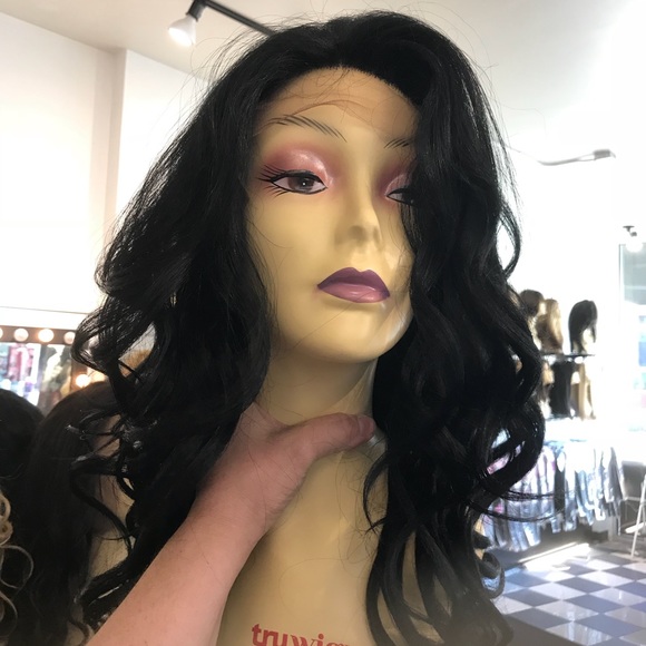 Deep Wave Swisslace Lacefront Wig Black 2020 Wig