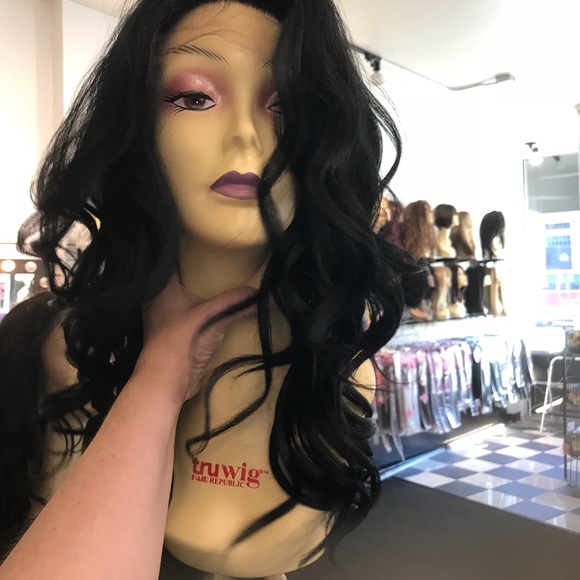 Deep Wave Swisslace Lacefront Wig Black 2020 Wig main image 5