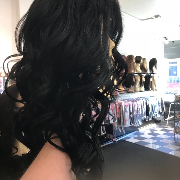 Deep Wave Swisslace Lacefront Wig Black 2020 Wig main image 2