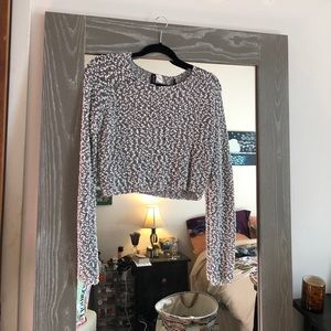 Chunky knit crop top sweater