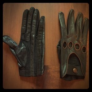 Genuine soft leather driving gloves
