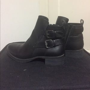 Black Moto Ankle Booties