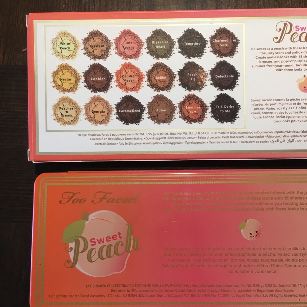 🎉HP🎉🍑Too Faced Sweet Peach Eyeshadow Collection - Picture 3 of 4
