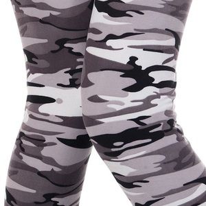 3PCS-Camouflage Print Legging- PLUS SIZE