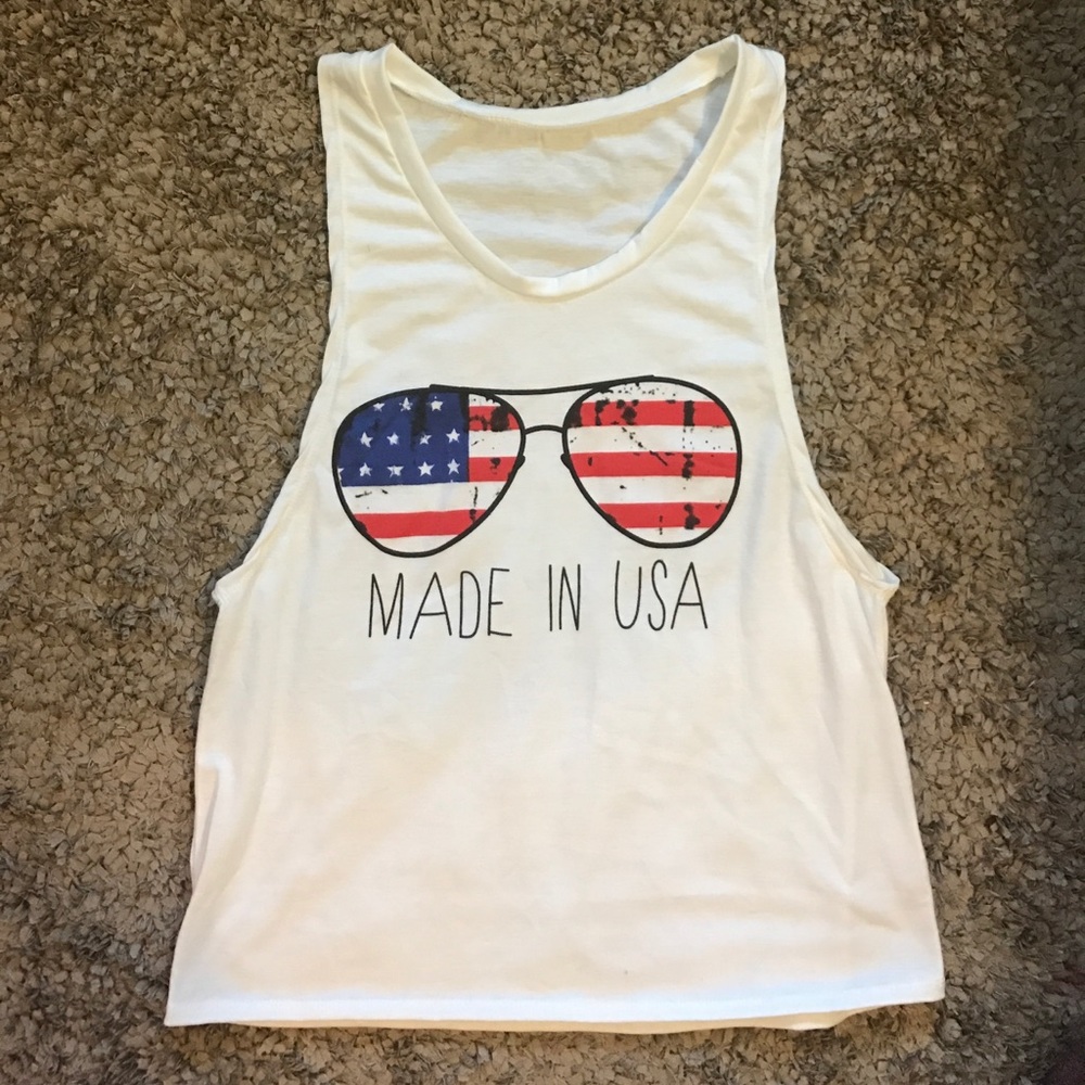 USA muscle tee