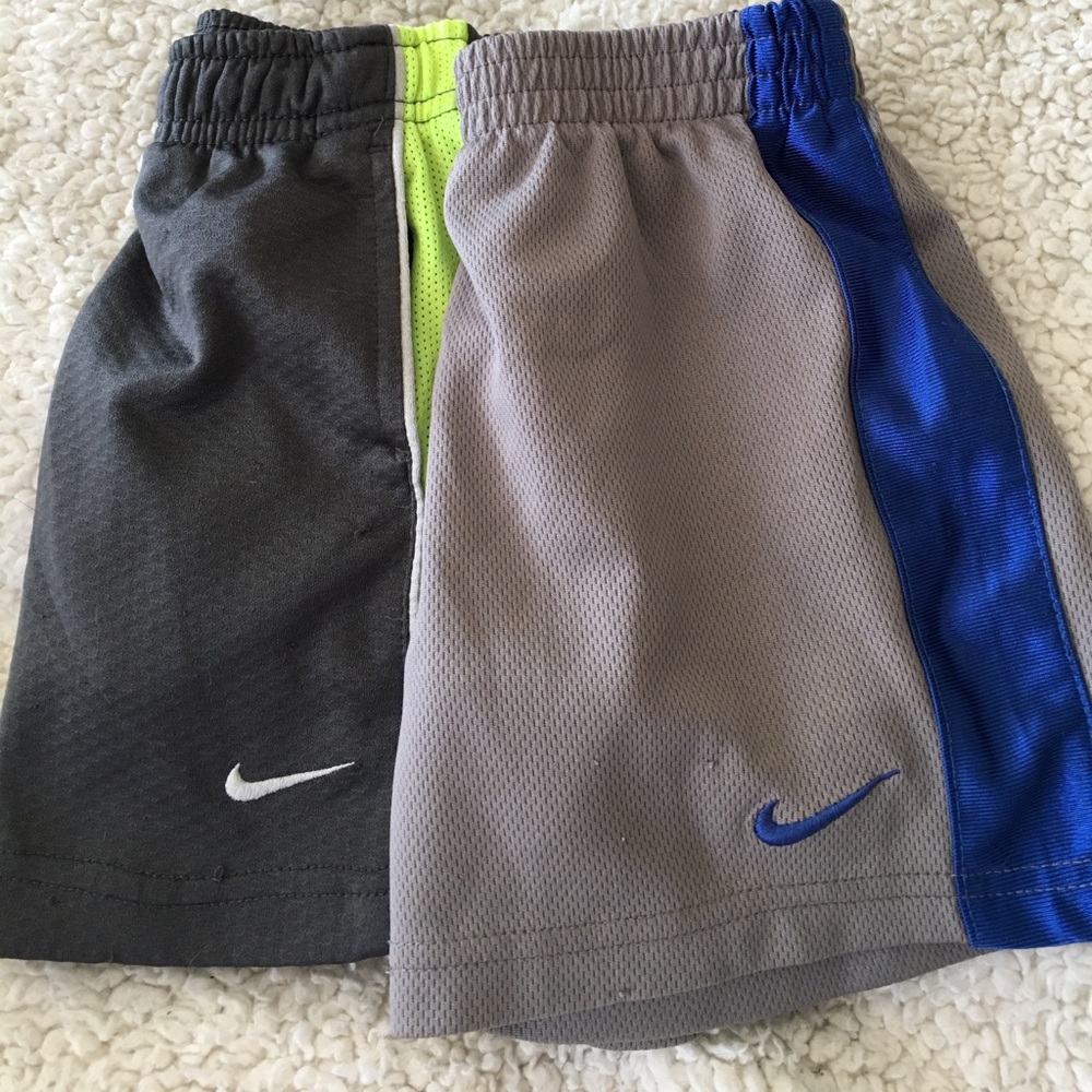 Two pair of Nike shorts.