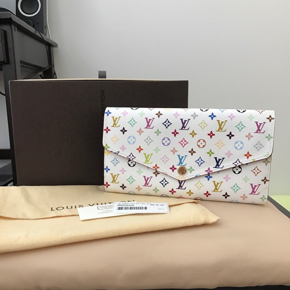 SOLD!Louis Vuitton Multicolore Sarah Wallet
