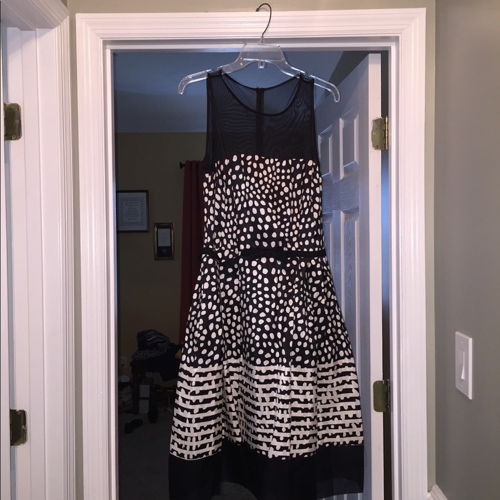 Black and White dotted dress