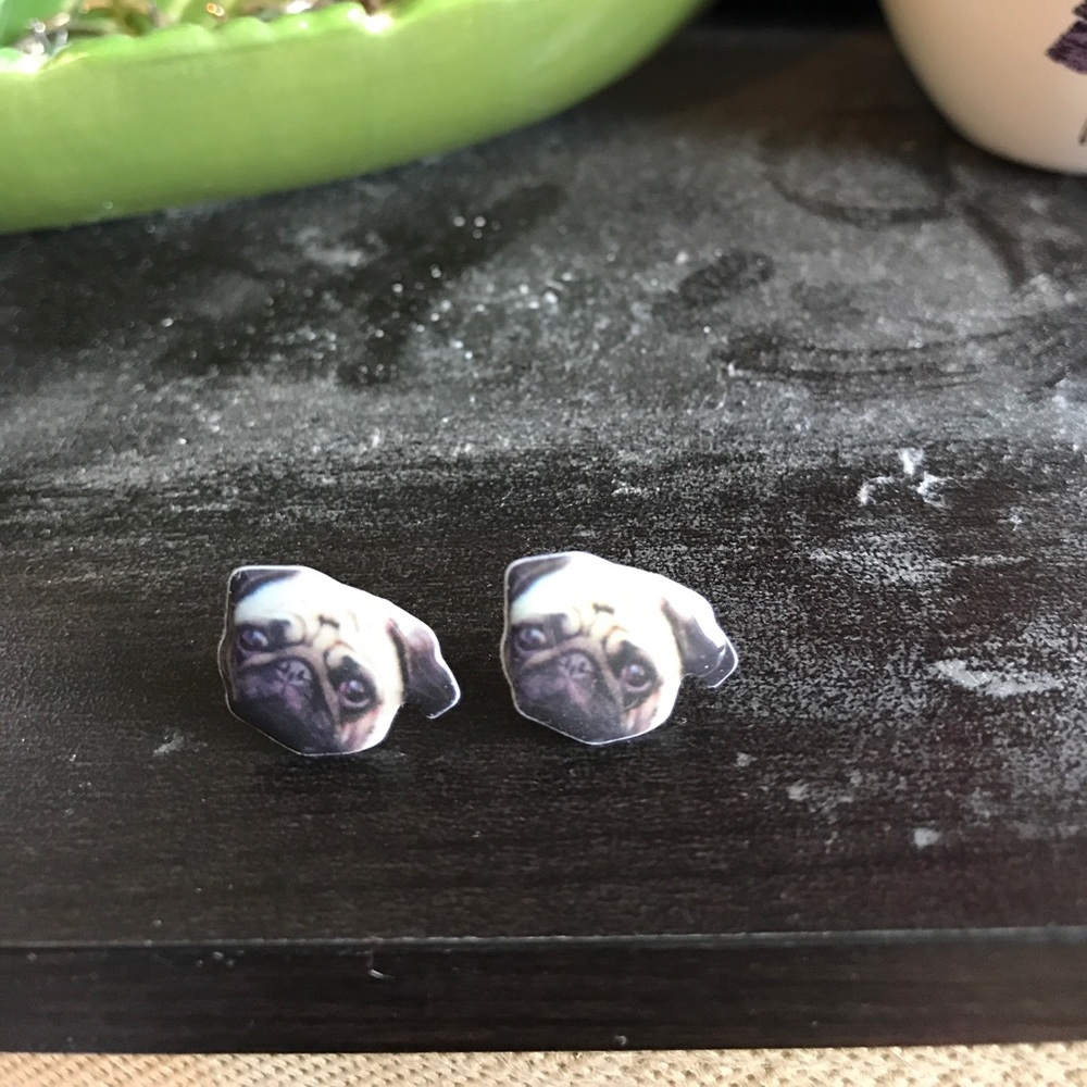 Pug earrings