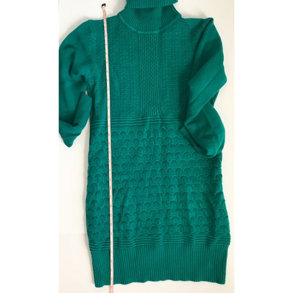 NWOT HOT MIAMI STYLES AQUA GREEN SWEATER DRESS - Picture 4 of 5