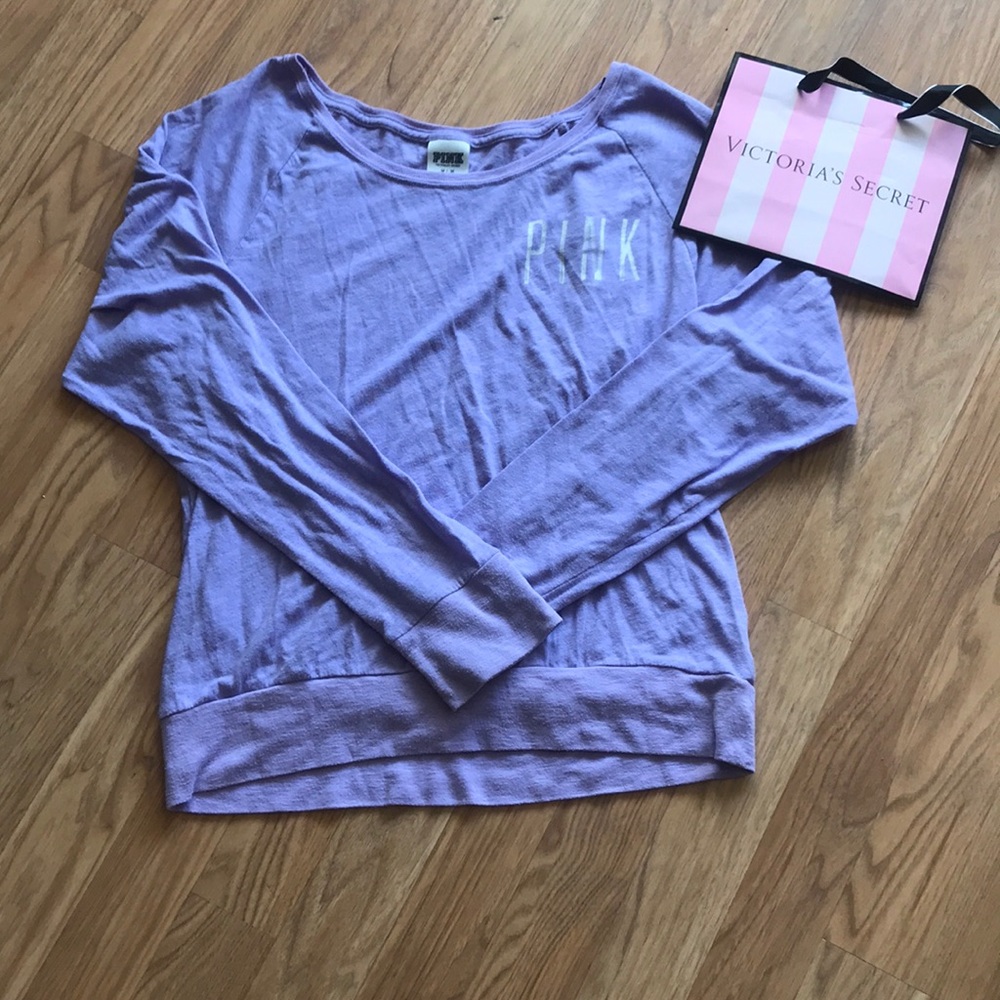 Lavender VS Pink Long Sleeve Cozy Tee