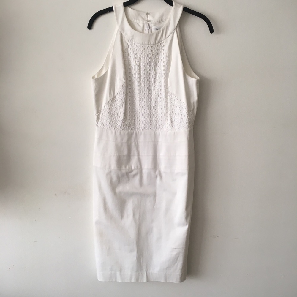 Calvin Klein Dress with Eyelet Lace Top