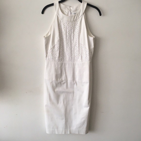 Calvin Klein Dress with Eyelet Lace Top - Picture 1 of 4
