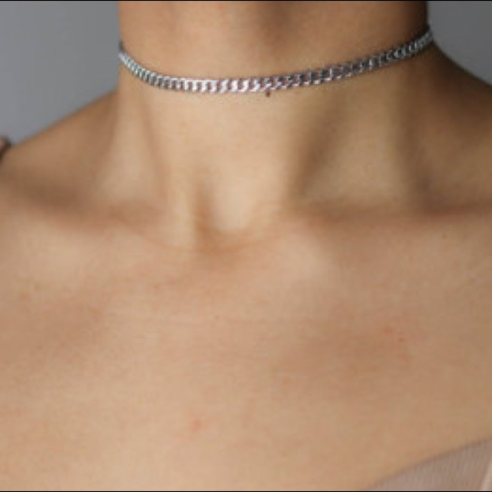 FINAL🎉DAINTY GENUINE SILVER CHAIN CHOKER
