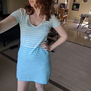 Vintage Lacoste Blue Striped Dress Vintage Lacoste Blue Striped Dress
