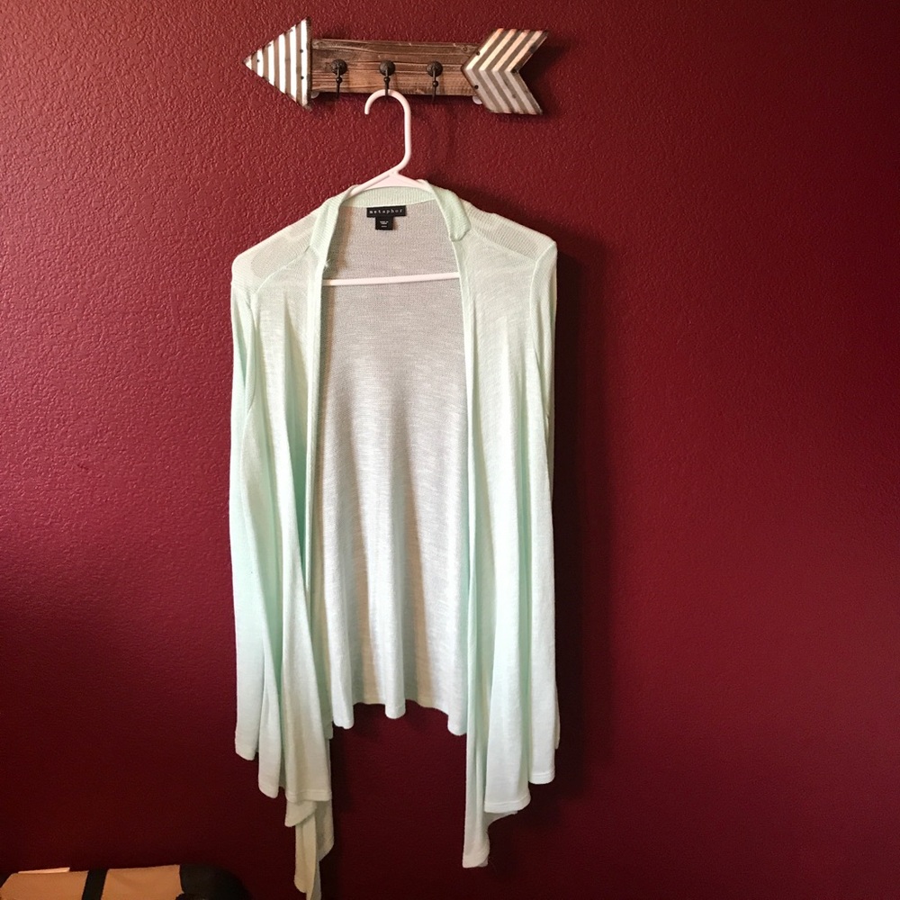 Mint green cardigan