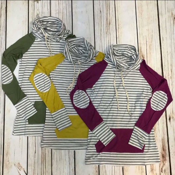 Last 1! XL striped thumbhole top - purple - Picture 3 of 6