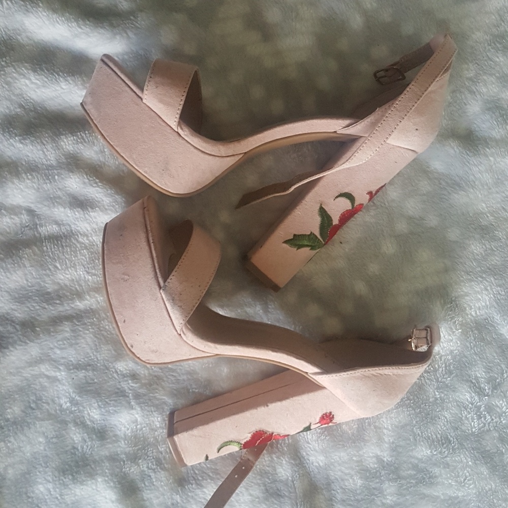 Blush Pink Platform Heels