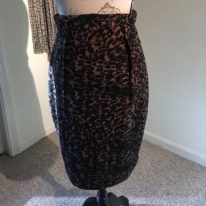 Calvin Klein leopard print skirt