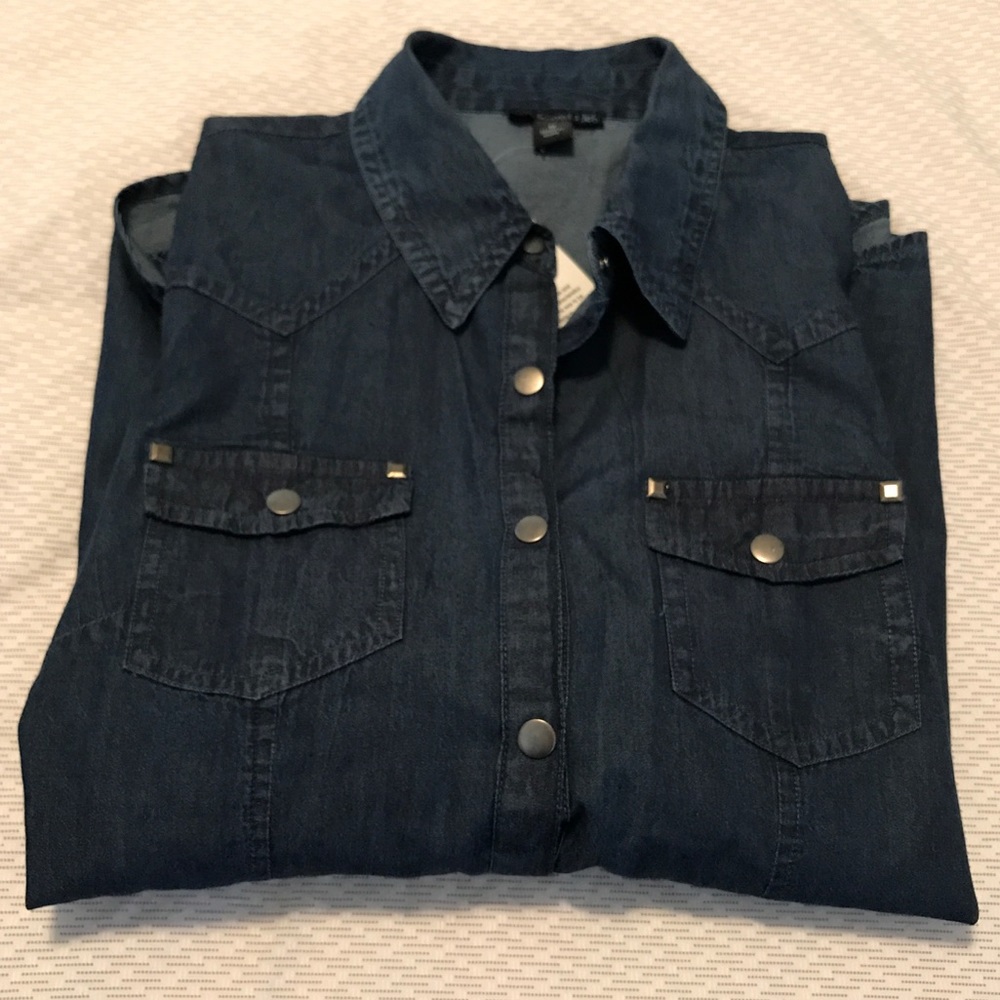 Brand new denim top