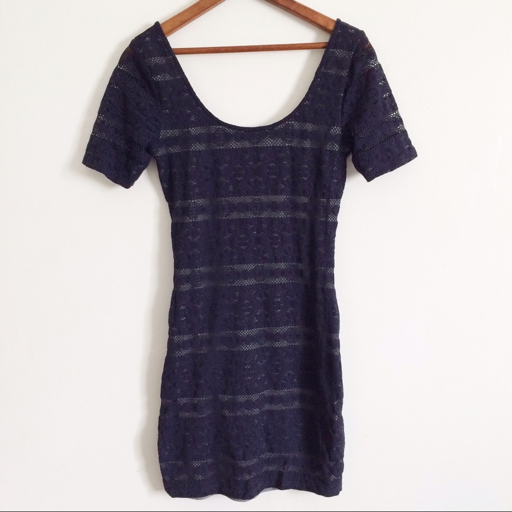 Abercrombie & Fitch Stretchy Sheath Lace Dress