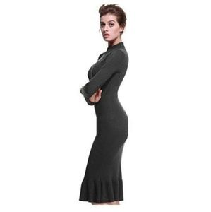 Leadingstar Dresses - Gray Dress Mock Turtleneck Knit size XS Leadingstar Dresses - Gray Dress Mock Turtleneck Knit size XS