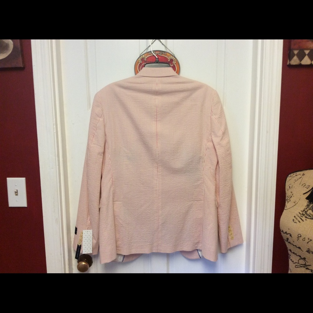 Original Penguin 🐧 Coral seersucker sport coat - Picture 8 of 8
