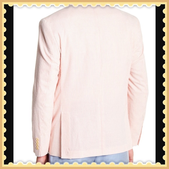 Original Penguin 🐧 Coral seersucker sport coat - Picture 2 of 8