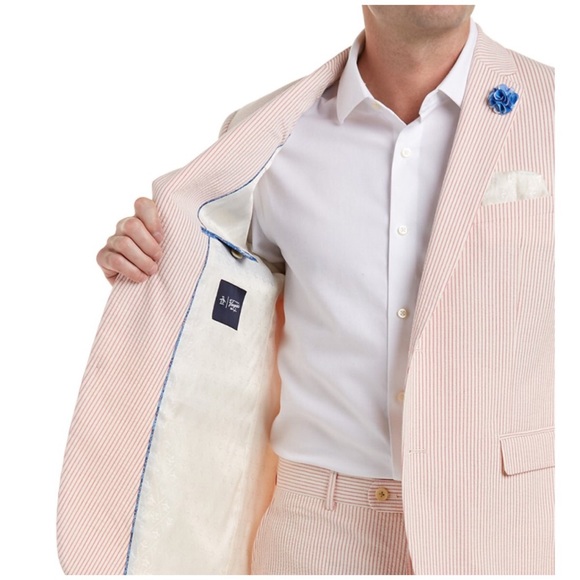 Original Penguin 🐧 Coral seersucker sport coat - Picture 3 of 8