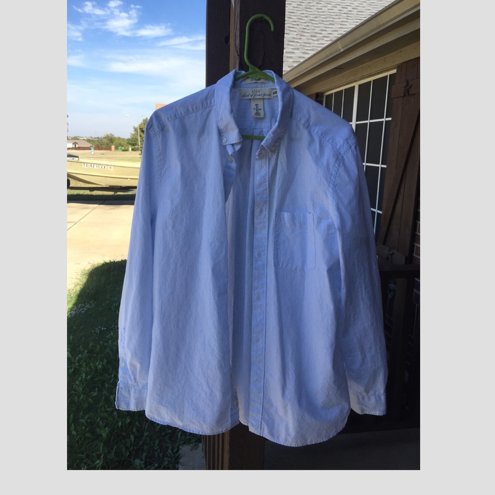 Vertical striped Button down casual shirt