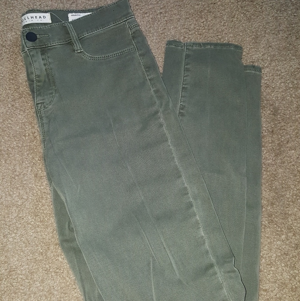 Bullhead Olive Green Jeggings