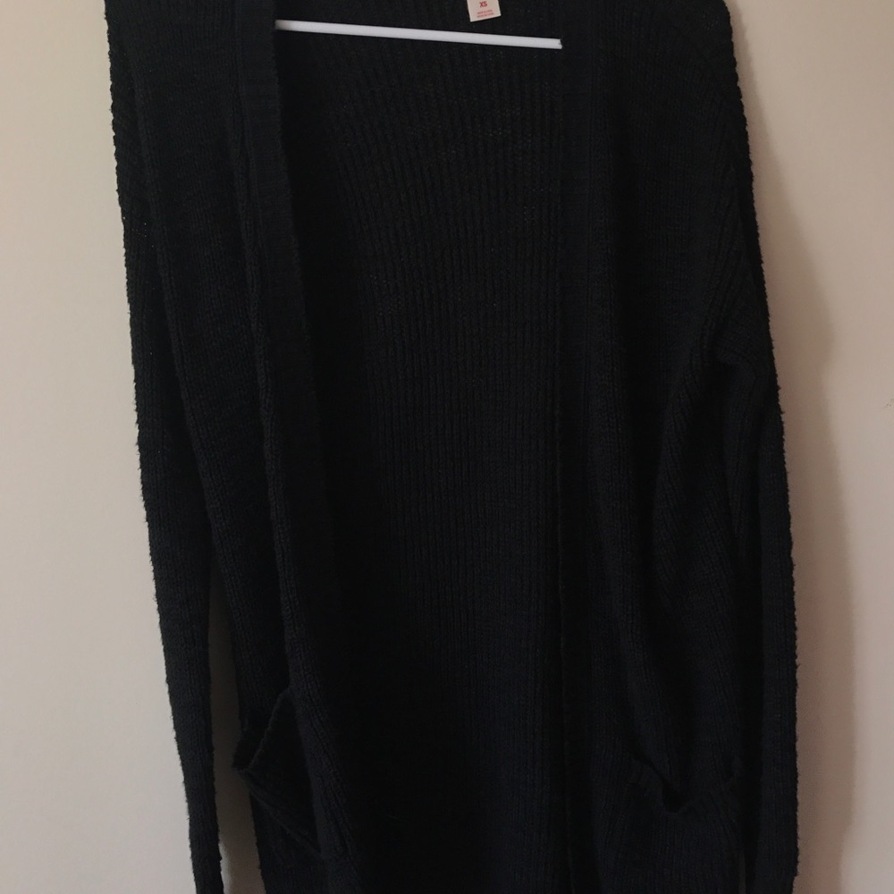 Black cardigan