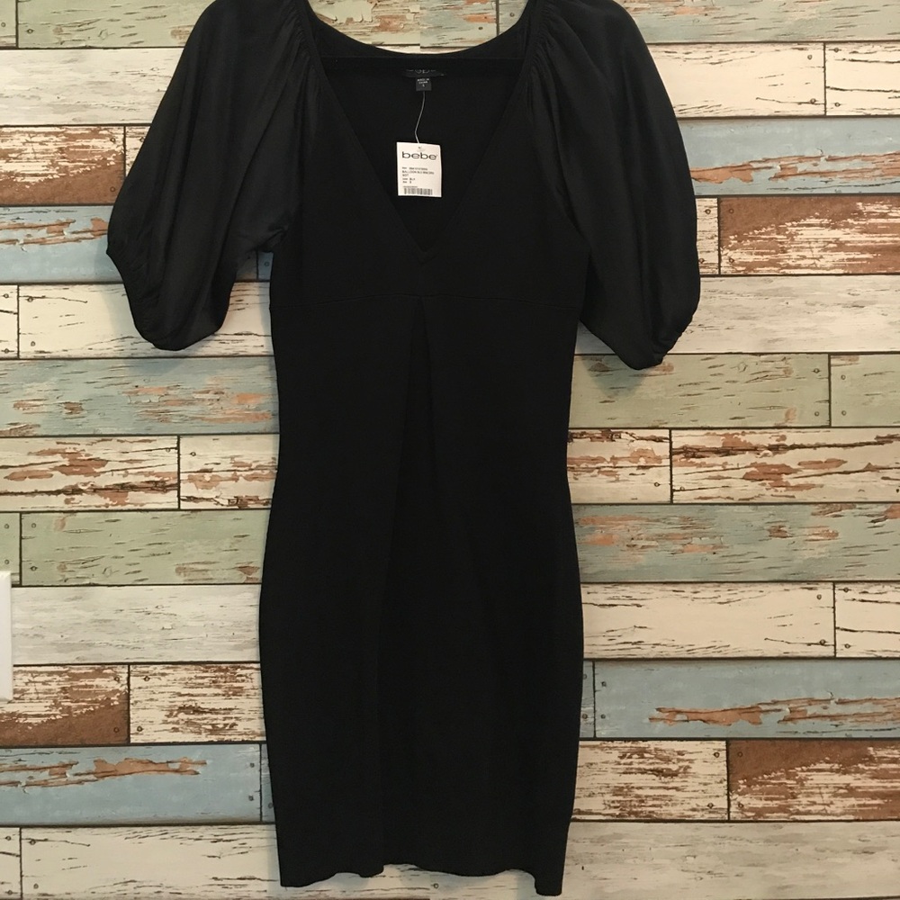 Bebe Balloon Sleeve mini dress- NWT