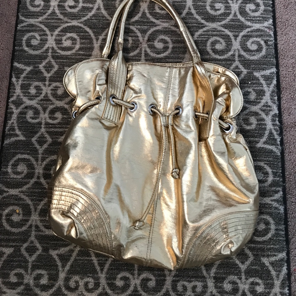 Women’s Gold Metallic Purse