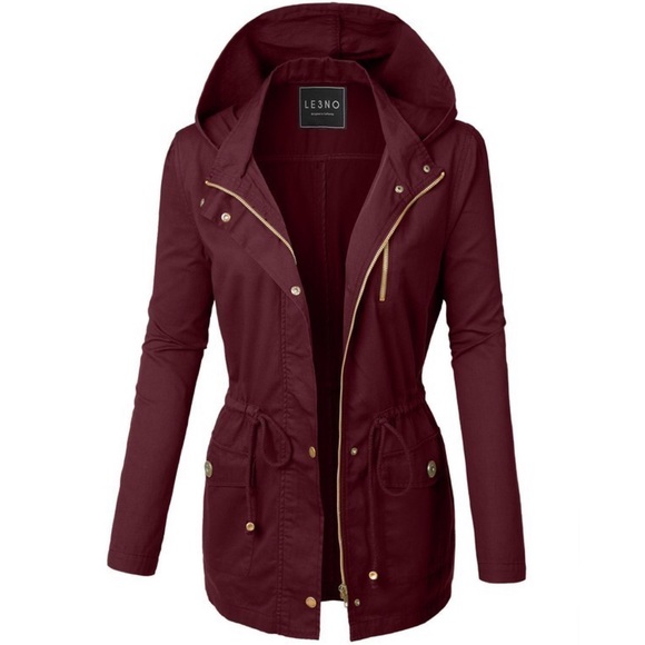 RESTOCK š¹Burgundy Women's utility jacket - Picture 2 of 5