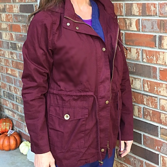RESTOCK š¹Burgundy Women's utility jacket - Picture 4 of 5