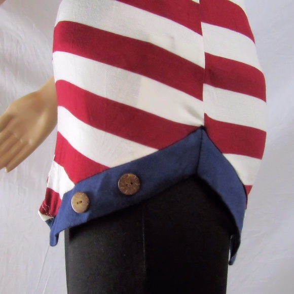 Twenty Second Three-Quarter Sleeve Stripe Tunic To - Picture 4 of 5