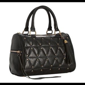 Rebecca Minkoff black flame studded screw satchel Rebecca Minkoff black flame studded screw satchel