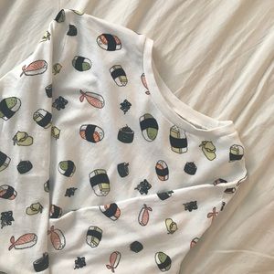 Sushi patterned sweater