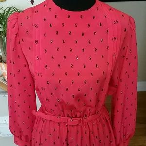 VTG Lady Carol Red Midi Dress!♡ VTG Lady Carol Red Midi Dress!♡