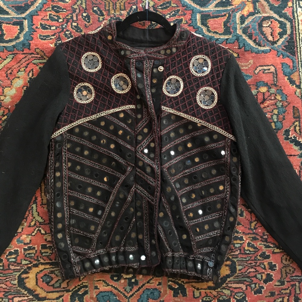 Maison Scotch embellished bomber