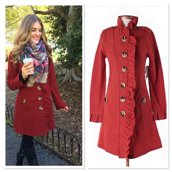 luii wool ruffle jacket