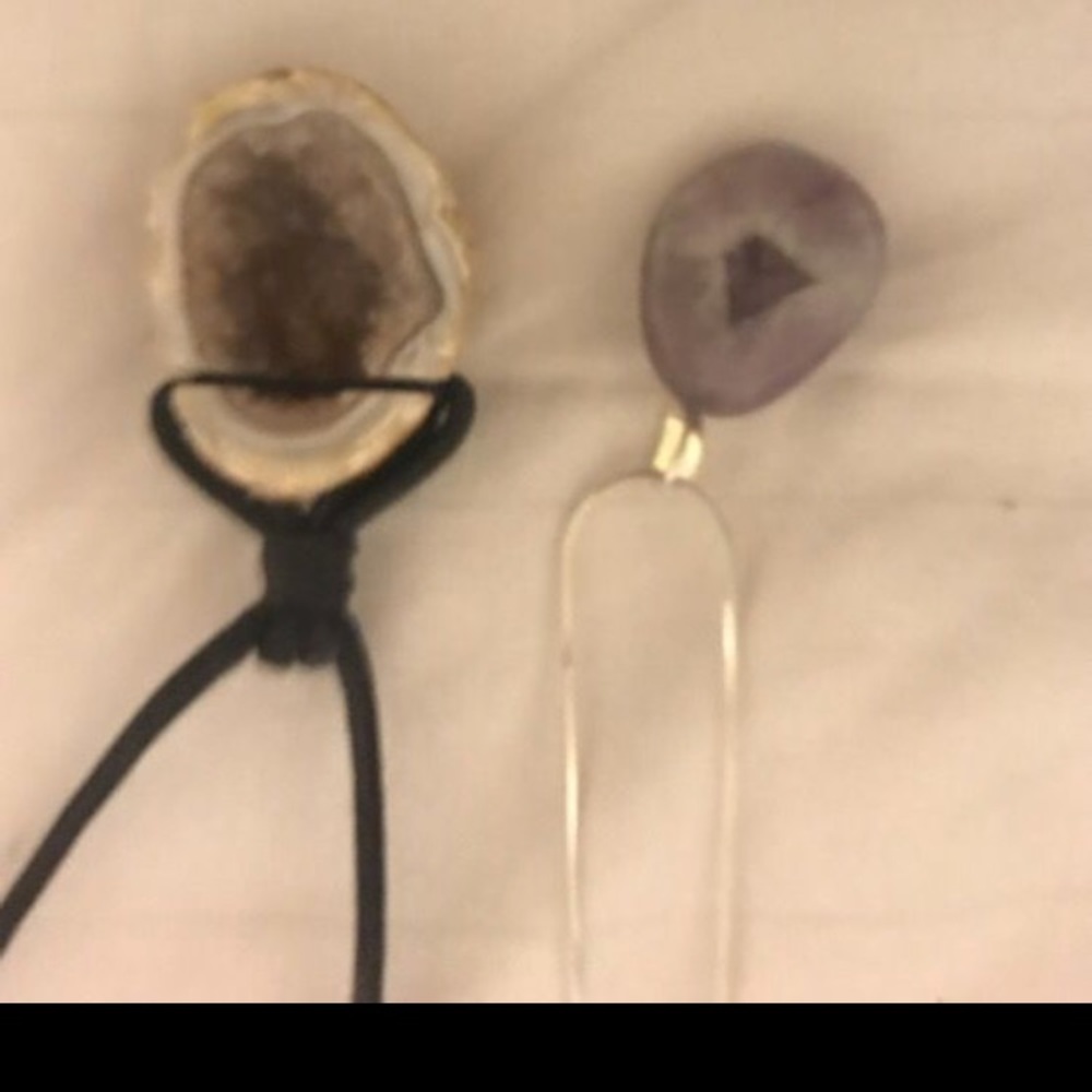 Crystal amethyst necklace
