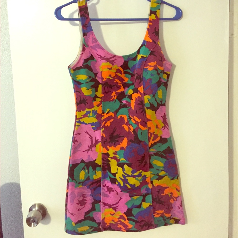 MINKPINK floral fitted body-con dress