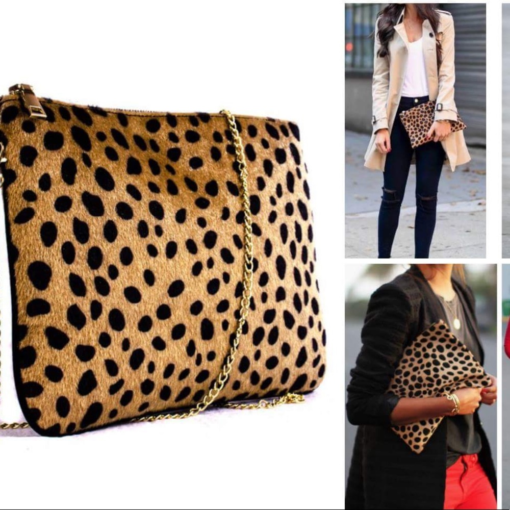 Leopard clutch